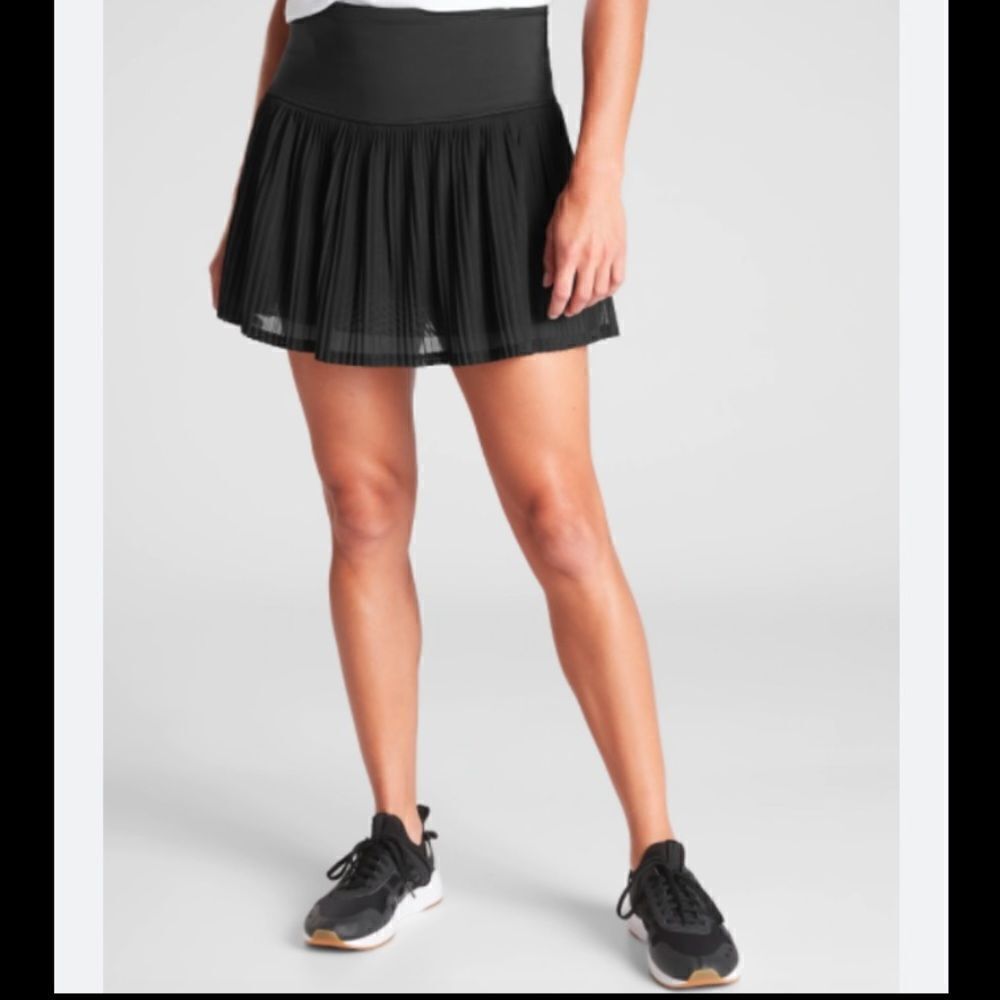 Athleta black a game mesh skort